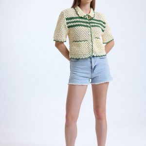 Exquisitely Handcrafted Crochet Shirt A Timeless Summer Staple