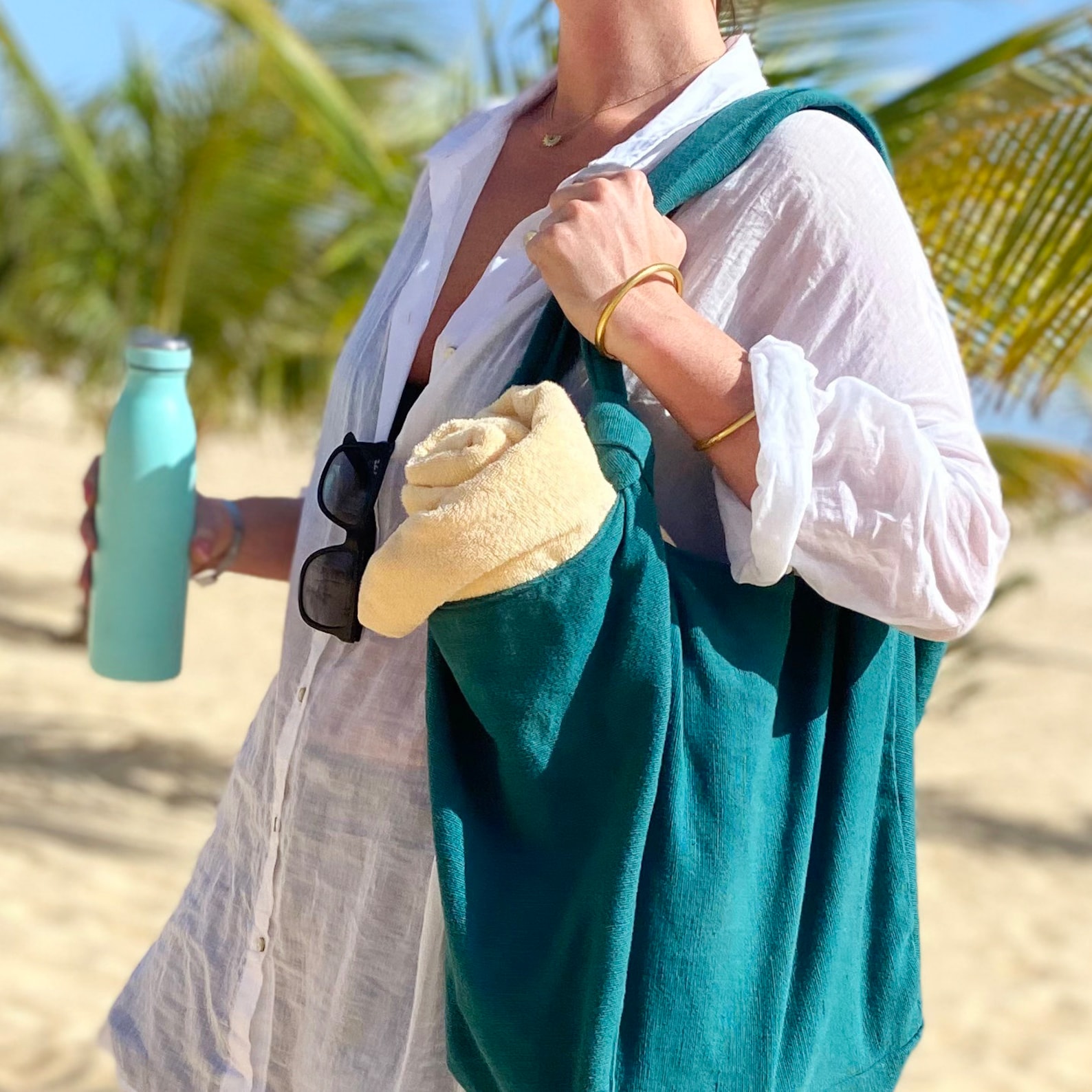 Fair Trade Vegan Comfy Everyday Shoulder Bag Zip Close, Eco-Friendly Style