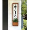 Fairview Vertical Address Sign Planter Personalize Your Home with Style and Functionality