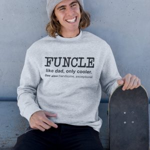 Fall into Laughter The Perfect Birthday Sweatshirt for the Coolest Uncle