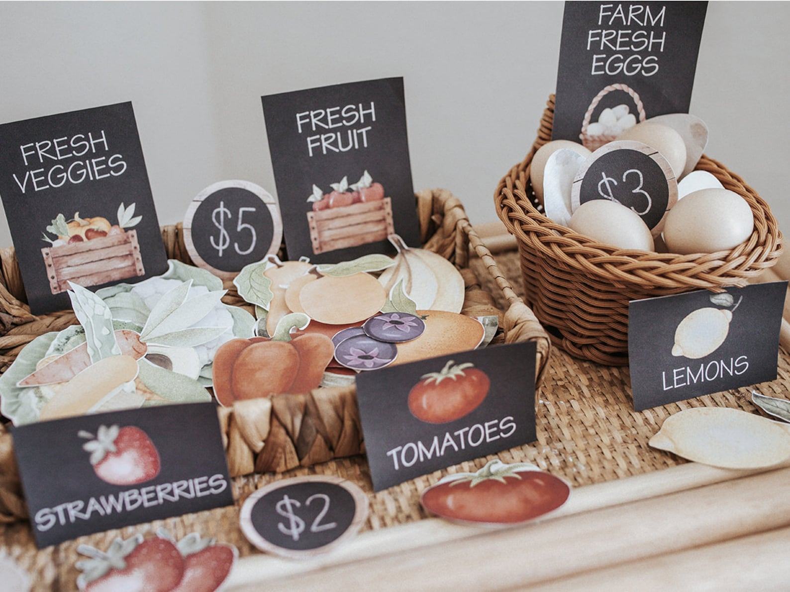 Farmers Market Dramatic Play Set Cultivate Imaginative Play and Market Adventures - Image 2