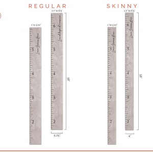 Farmhouse Boho Wooden Growth Chart Track Your Family’s Journey with Rustic Charm