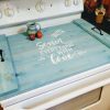 Farmhouse Kitchen Decor Transform Your Stovetop with Our Multipurpose Noodle Board and Oven Cover