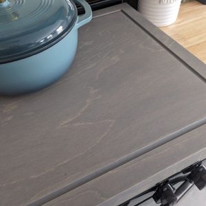Farmhouse Stove Top Cover – Noodle Board, Cutting Board & Serving Tray – Fits Gas & Electric Stoves