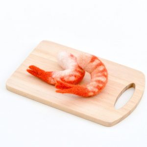 Felt Prawns Dive into Imaginative Play with These Realistic Pretend Food Toys