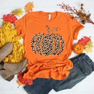 Festive Fall Family Matching Shirts Leopard, Cheetah, and Pumpkin Designs