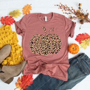 Festive Fall Family Matching Shirts Leopard, Cheetah, and Pumpkin Designs