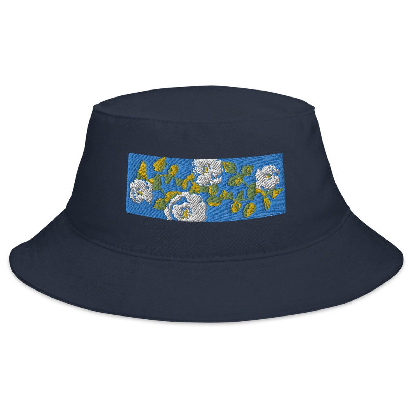 Floral Embroidered Bucket Hat Nature-Inspired Style for All
