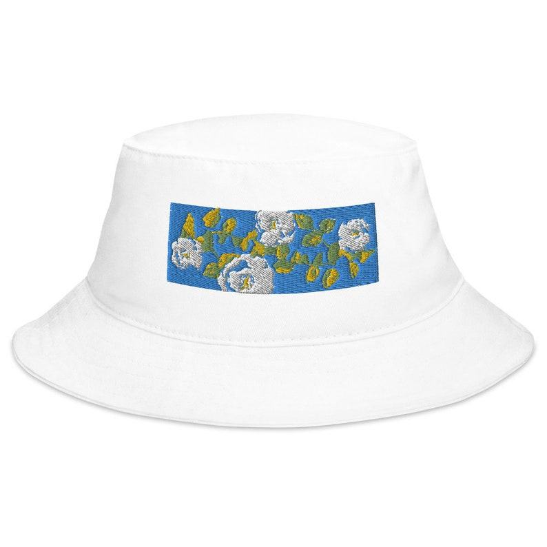 Floral Embroidered Bucket Hat Nature-Inspired Style for All