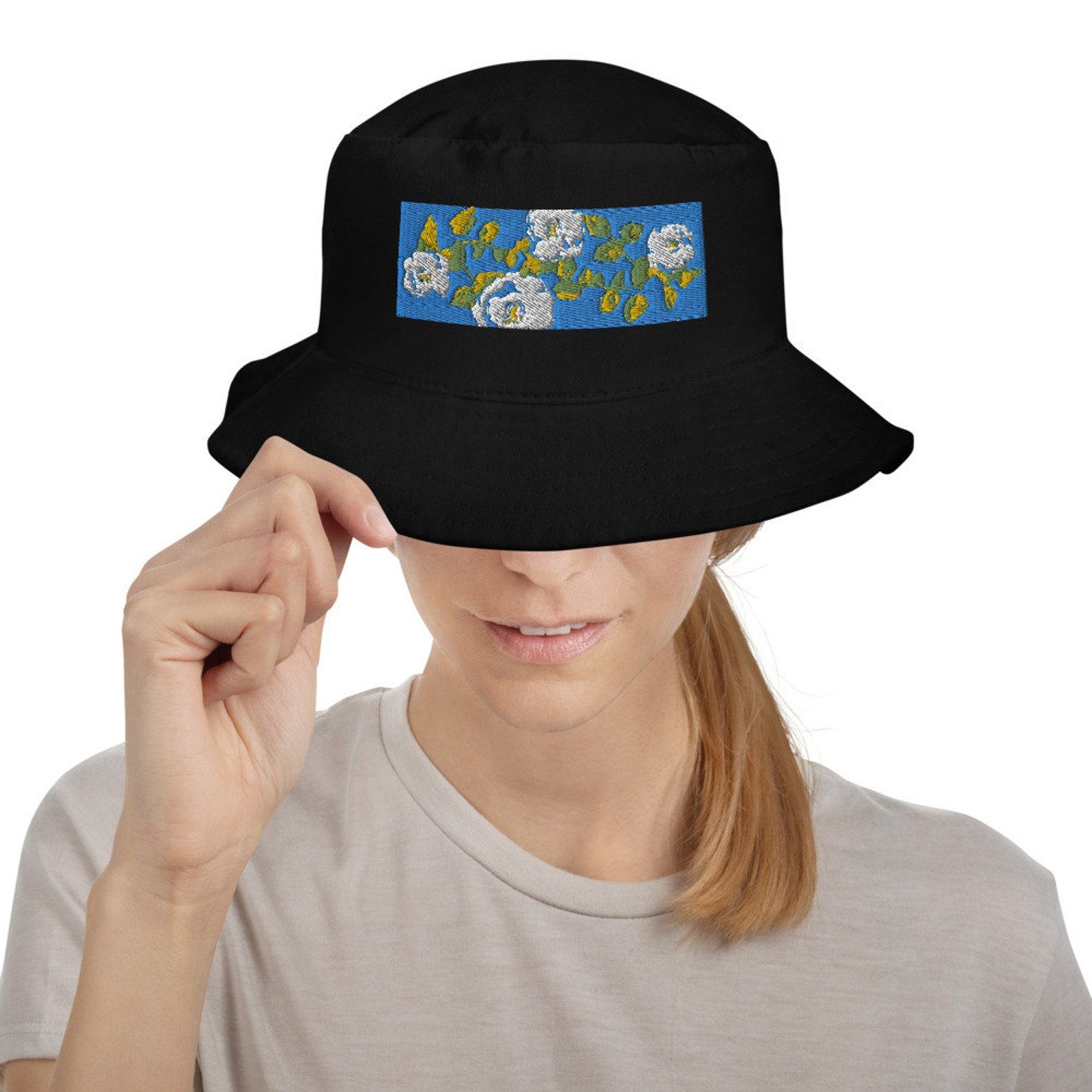 Floral Embroidered Bucket Hat Nature-Inspired Style for All