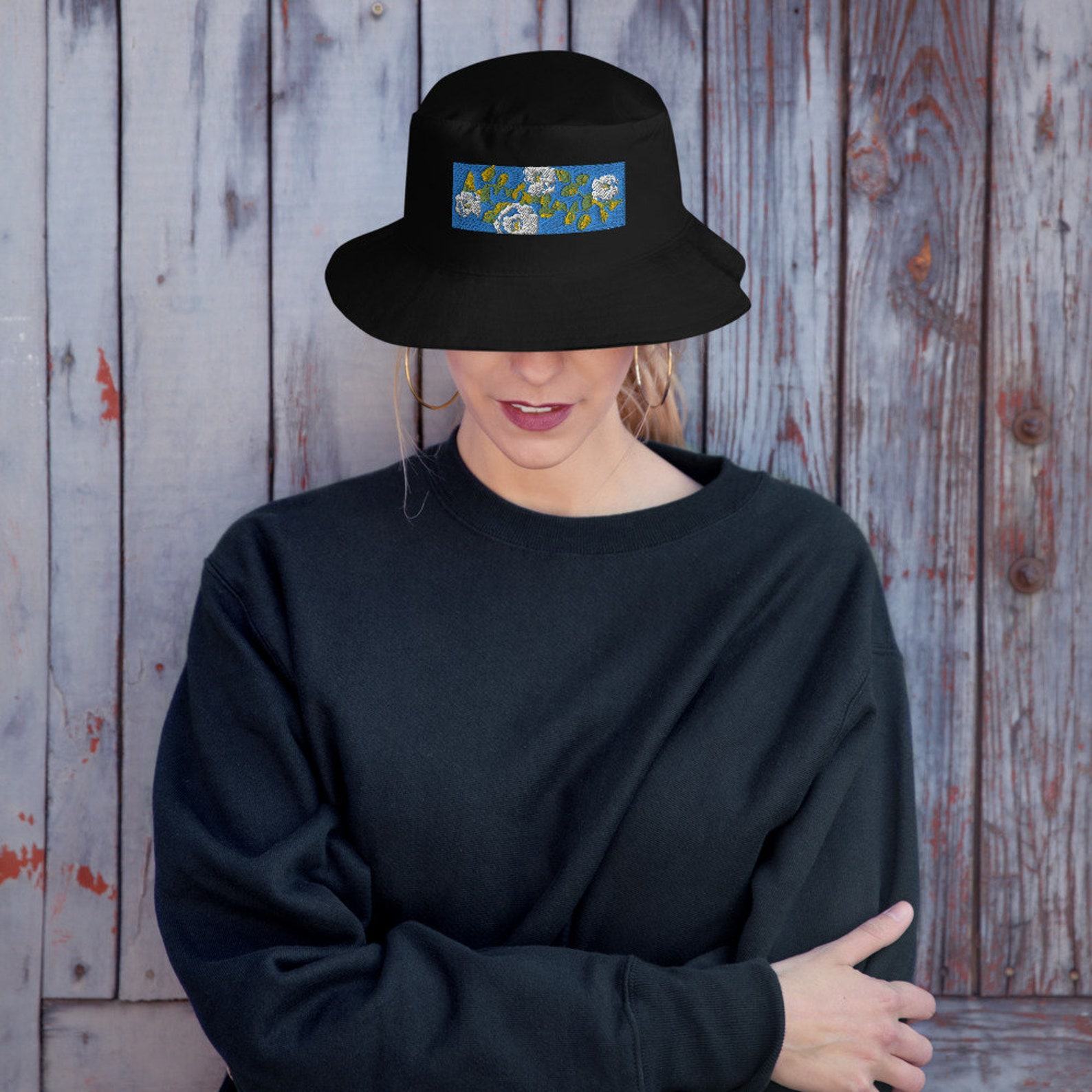 Floral Embroidered Bucket Hat Nature-Inspired Style for All