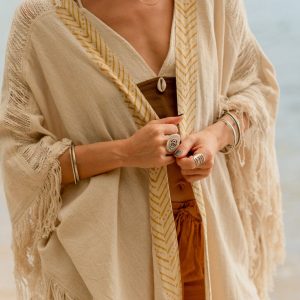 Flowing Fringe Kimono Unisex Style for Effortless Elegance