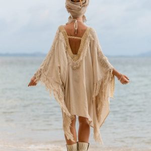 Flowing Fringe Kimono Unisex Style for Effortless Elegance