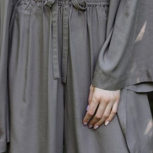 Flowy and Free High-Waisted, Elastic Waist Wide-Leg Trousers for Effortless Style