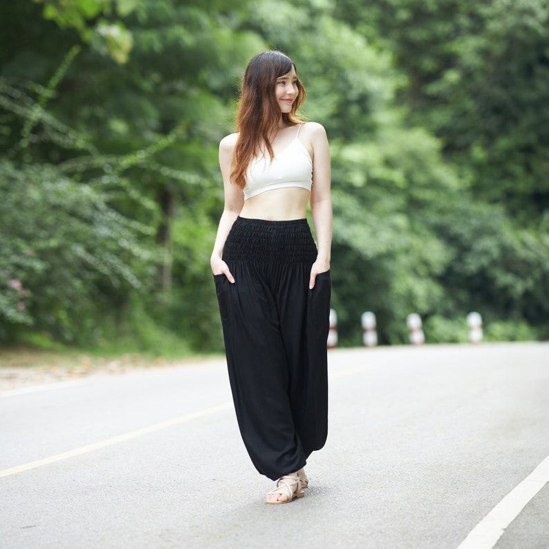 Flowy Boho Harem Pants Embrace Bohemian Chic for Yoga, Relaxation, and Style