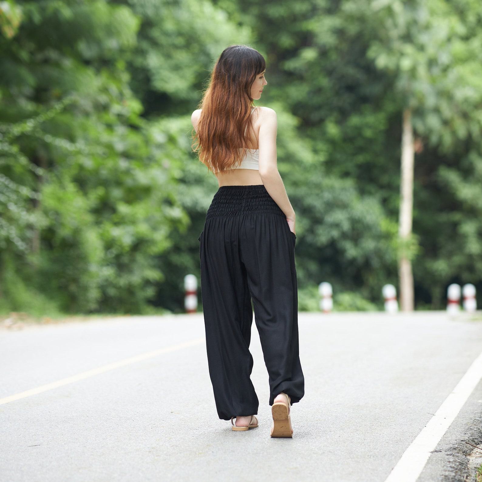 Flowy Boho Harem Pants Embrace Bohemian Chic for Yoga, Relaxation, and Style