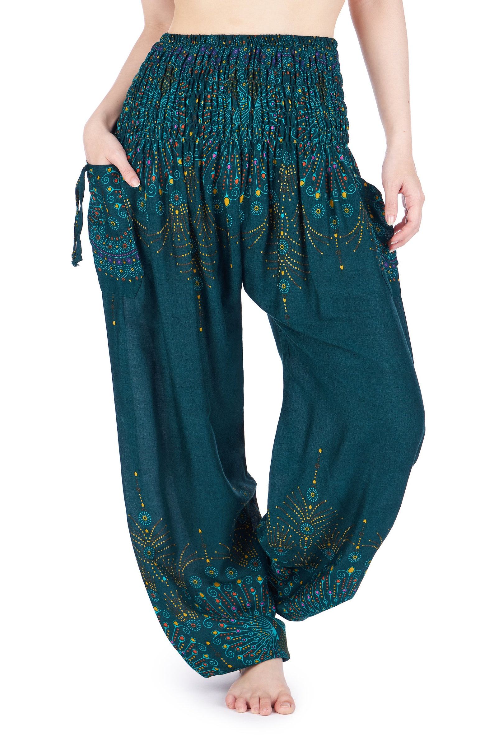 Flowy Boho Harem Pants Embrace Bohemian Style for Summer - Image 2