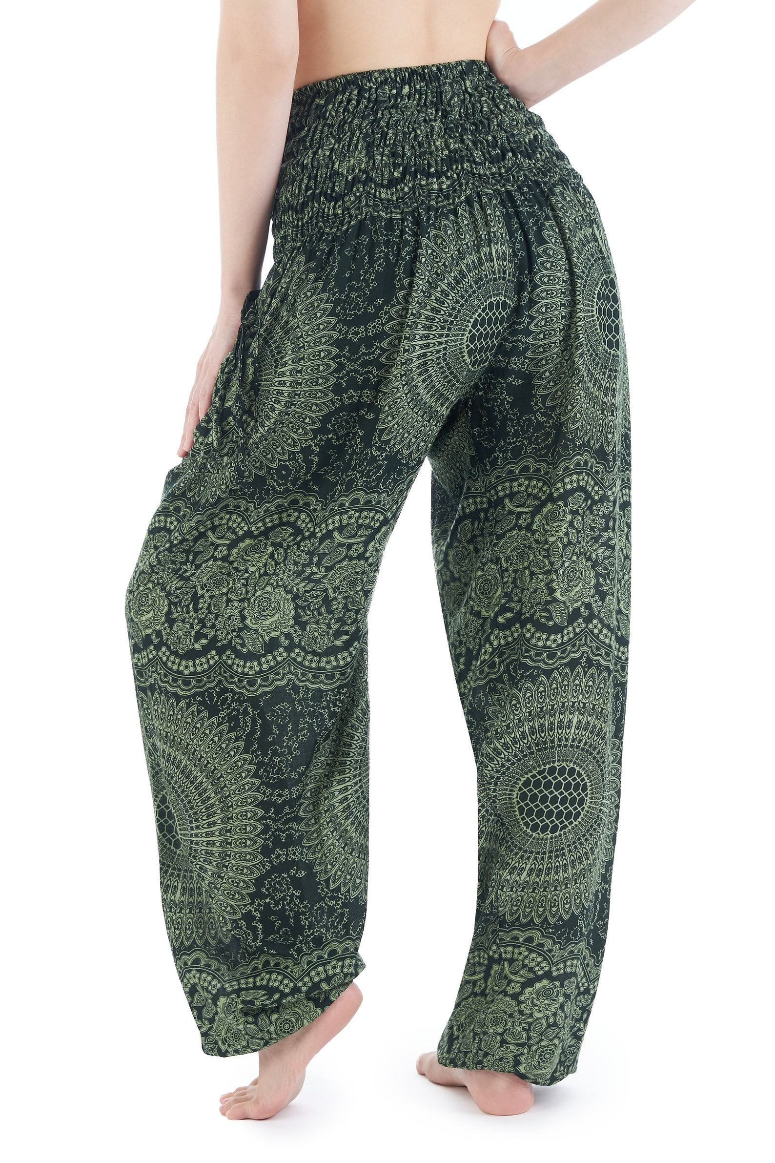 Flowy Boho Harem Yoga Pants Comfy Hippie Loungewear for Women - Image 4
