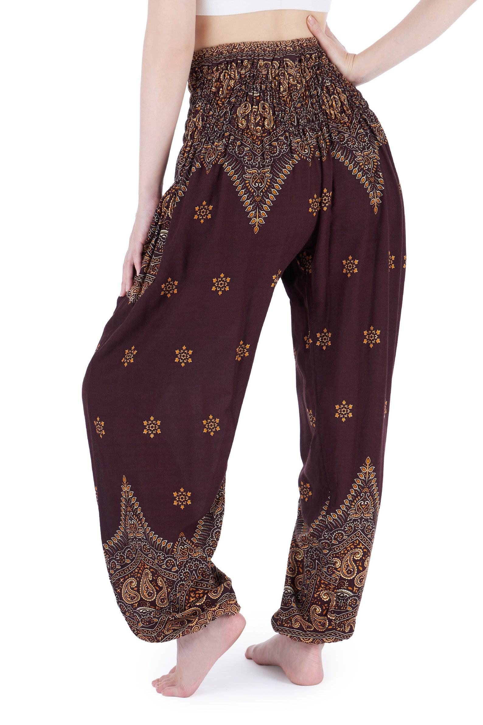 Flowy Boho Pants Embrace Bohemian Chic with Our Harem Yoga Trousers - Image 3