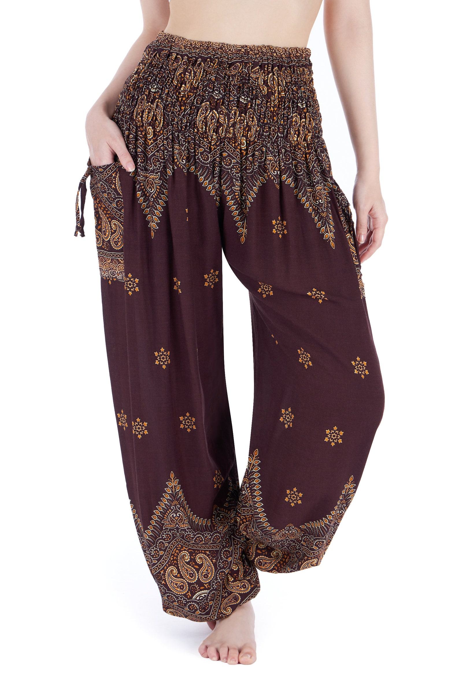 Flowy Boho Pants Embrace Bohemian Chic with Our Harem Yoga Trousers - Image 2