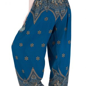 Flowy Teal Harem Pants Bohemian Bliss for Summer Festivals and Yoga