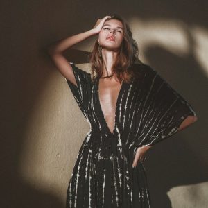 Flowy Tie-Dye Maxi Dress Embrace Bohemian Summer Style with Nola