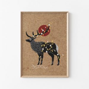 Folk Art Animal Print Variety Bundle Mini Prints for Cottagecore Nature Decor