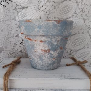 French Country Charm Rustic Terracotta Planter with Aged Elegance