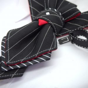 Freya Grey and Cream Striped Cushion with Duck Feather Pad – Comfort and Style in One