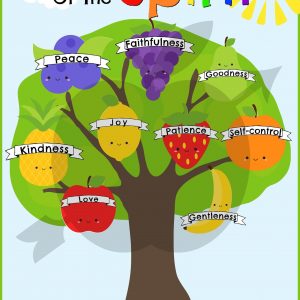 Fruit of the Spirit Preschool Printable Cultivating Christian Values Through Play