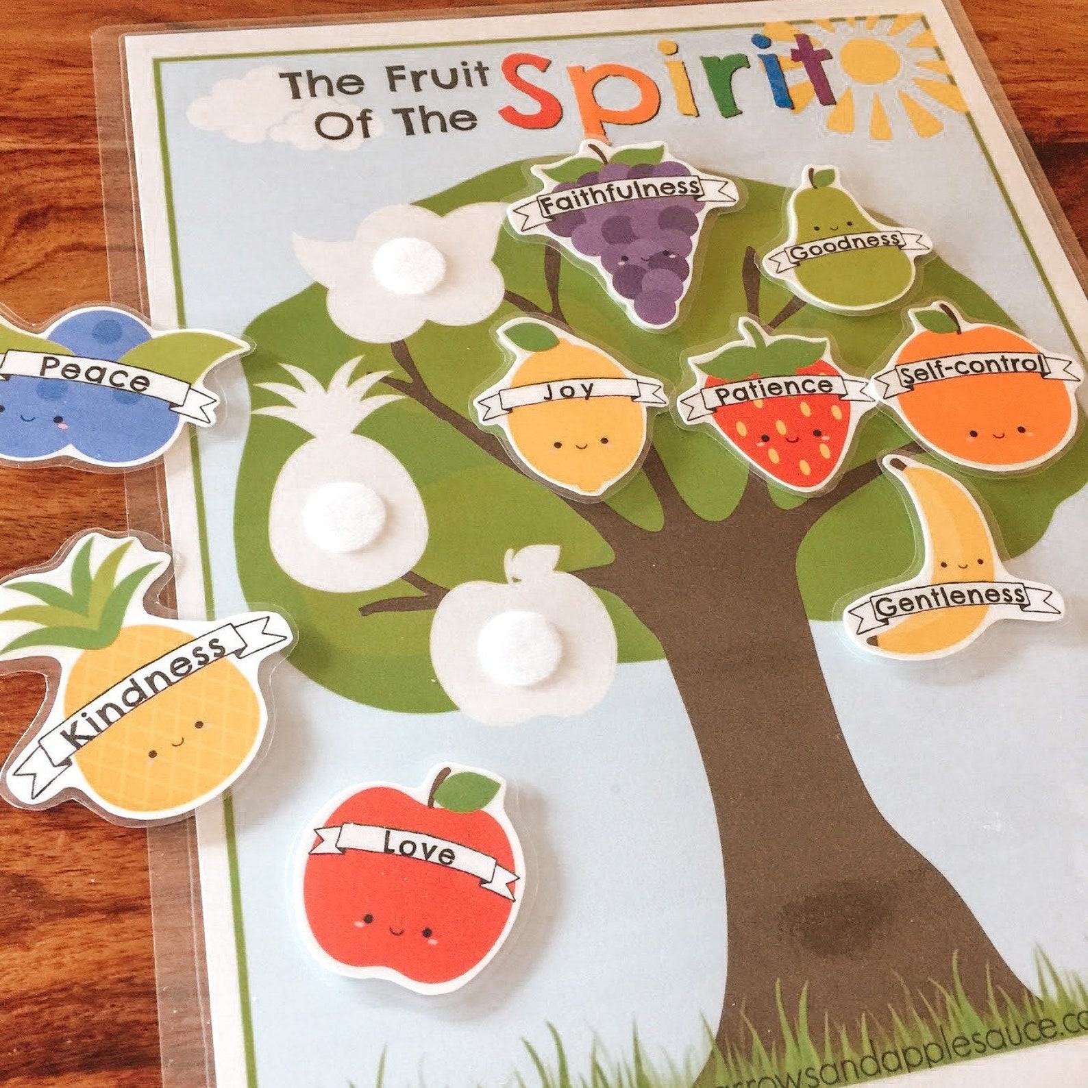 Fruit of the Spirit Preschool Printable Cultivating Christian Values Through Play