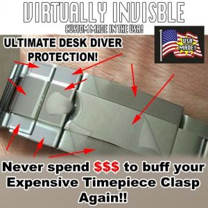 FULL Clasp HD Clear Protection Anti-Scratch Watch Protector Clasp Protector Compatible with ROL, Accessory to Protect Your Timepiece! Set x2