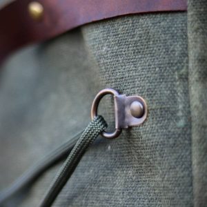 Genuine Leather and Waxed Canvas Backpack Your Rugged Companion for Adventure