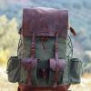 Genuine Leather and Waxed Canvas Backpack Your Rugged Companion for Adventure