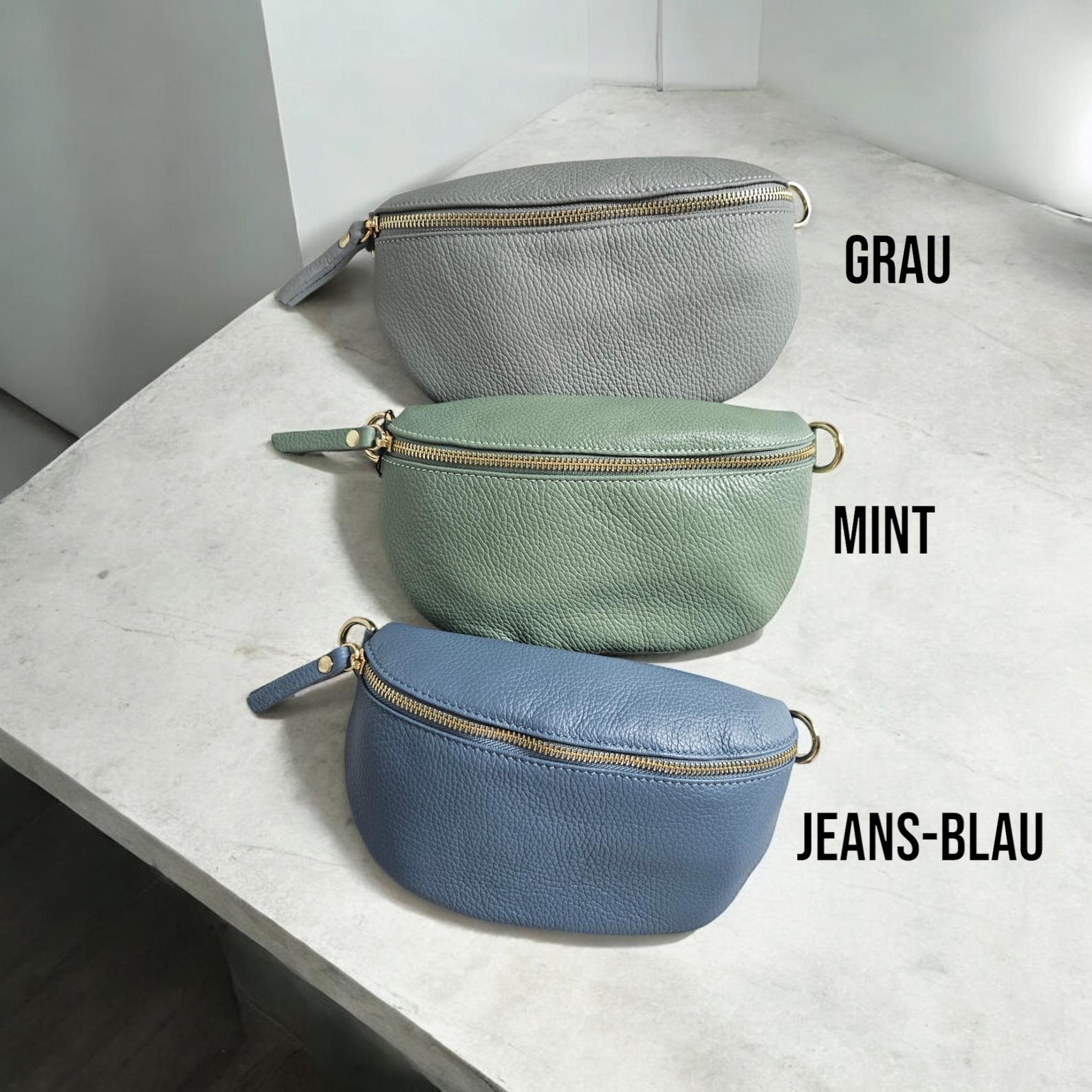 Genuine Leather Bum Bag Versatile Crossbody, Shoulder, or Belt Bag with Premium Leather Strap