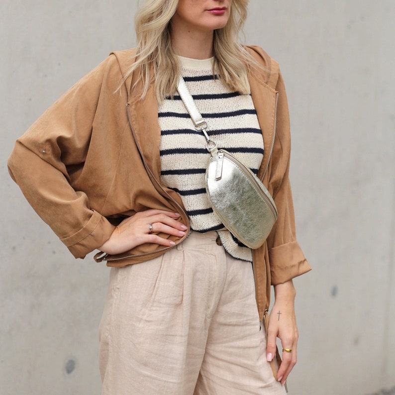 Genuine Leather Bum Bag Versatile Crossbody, Shoulder, or Belt Bag with Premium Leather Strap