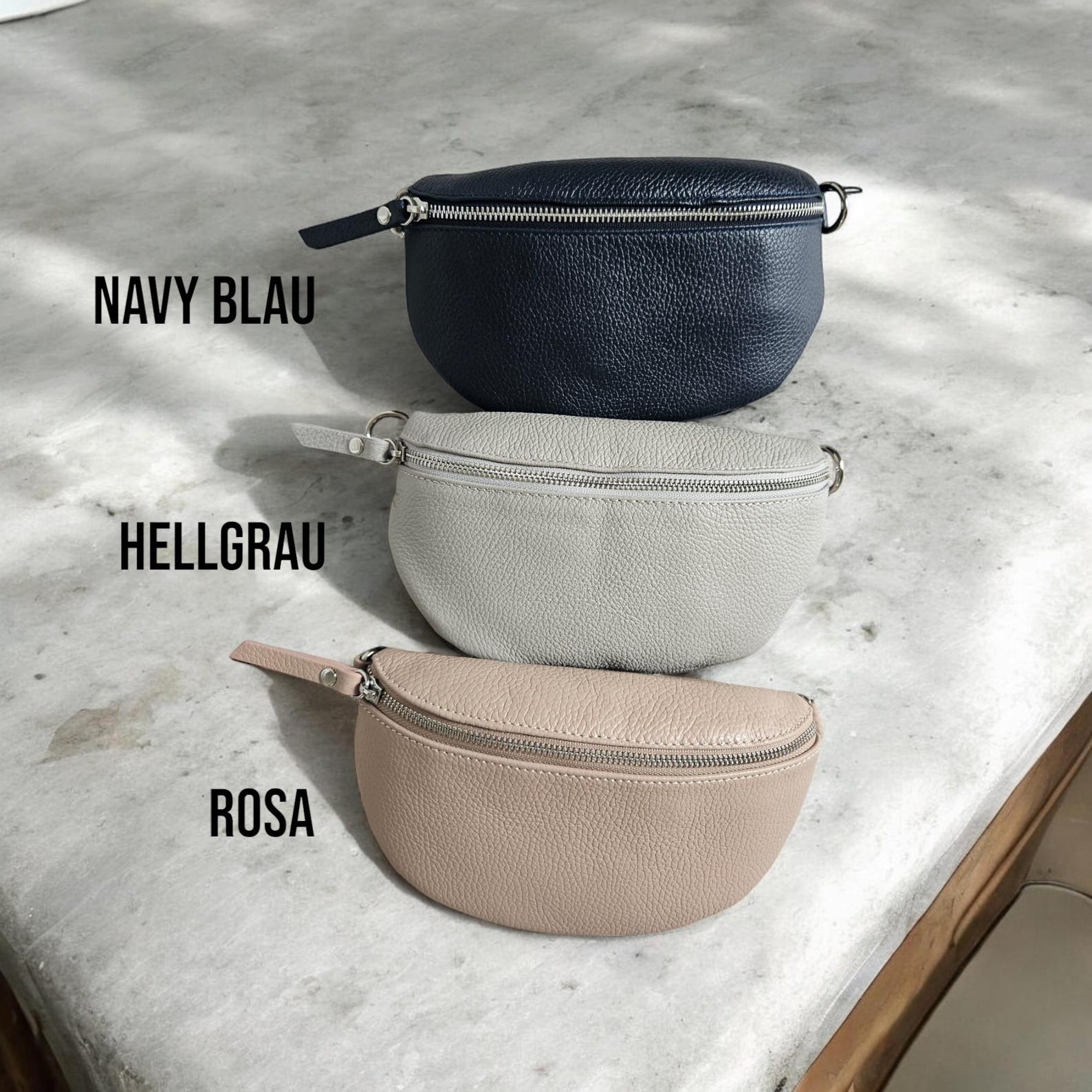 Genuine Leather Bum Bag Versatile Crossbody, Shoulder, or Belt Bag with Premium Leather Strap