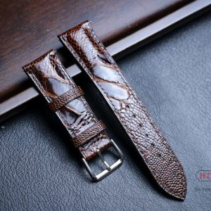 Genuine Ostrich Foot Leather Watch Band Elevate Your Timepiece with Exotic Luxury