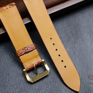 Genuine Ostrich Leg Leather Watch Band Stitchless, Custom Sizes, 16-24mm