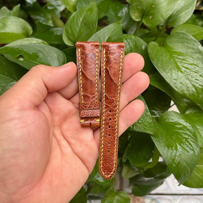 Genuine Ostrich Leg Leather Watch Strap Elevate Your Timepiece with Exotic Luxury