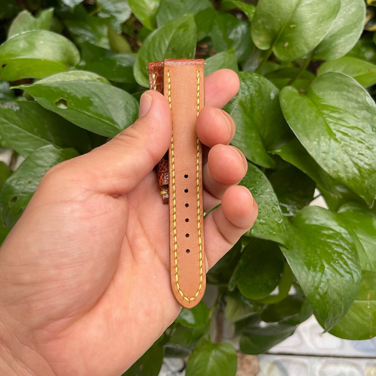 Genuine Ostrich Leg Leather Watch Strap Elevate Your Timepiece with Exotic Luxury