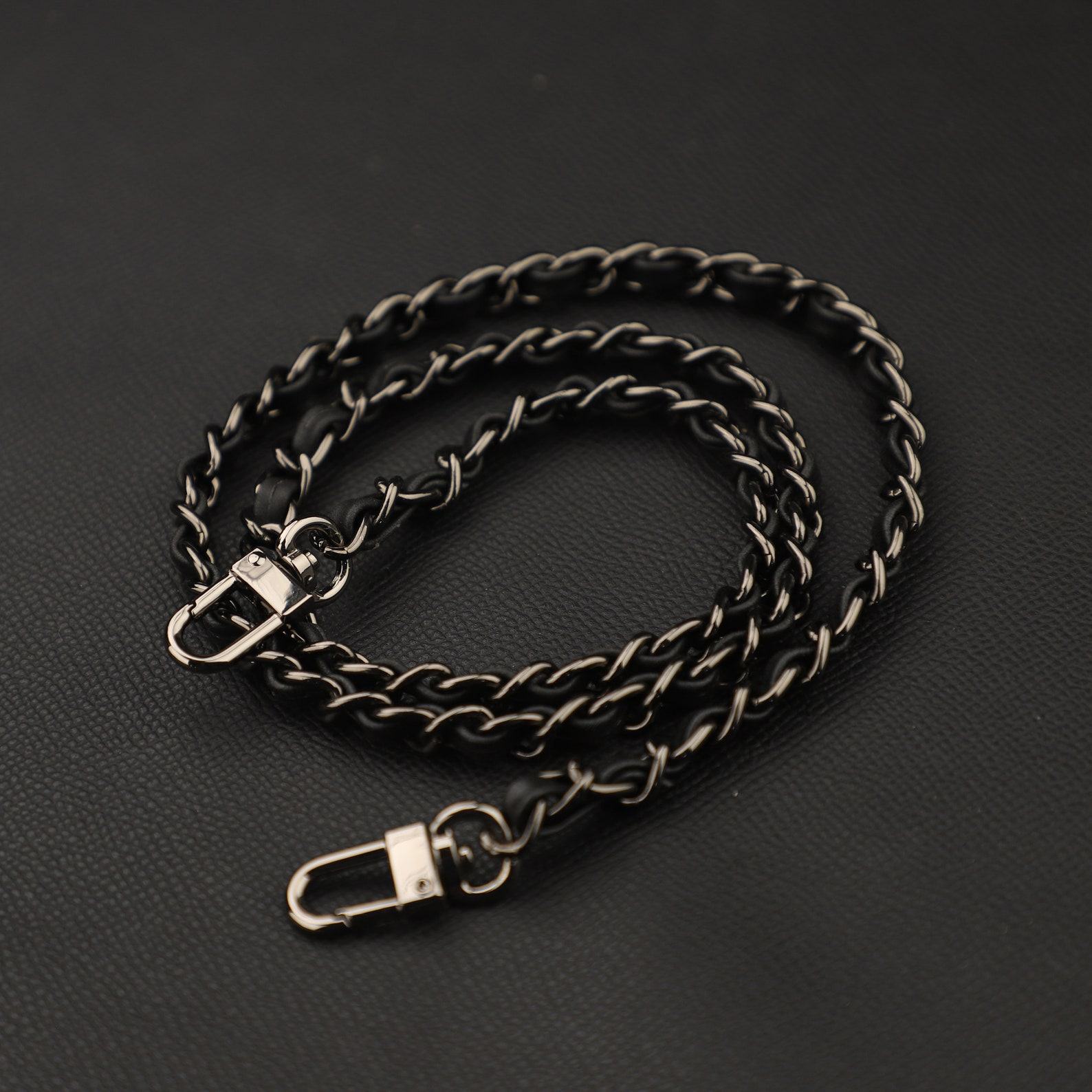 Genuine Swift Leather Chain Strap Customize Length & Color for Your Leather Bag
