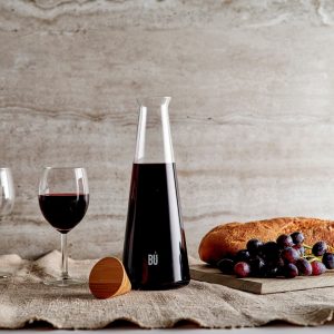 Geometric Glass Carafe Modern Water Jug, Wine Decanter, and Juice Pitcher