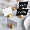 Geometric Gold Wedding Table Place Card Holder Elevate Your Reception Decor