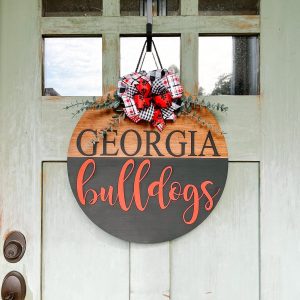 Georgia Bulldogs Front Door Hanger Show Your Team Spirit with Style