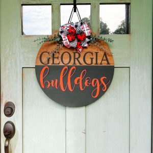 Georgia Bulldogs Front Door Hanger Show Your Team Spirit with Style