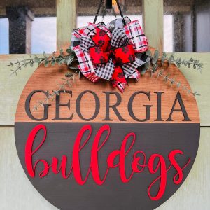 Georgia Bulldogs Front Door Hanger Show Your Team Spirit with Style