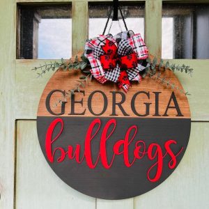Georgia Bulldogs Front Door Hanger Show Your Team Spirit with Style