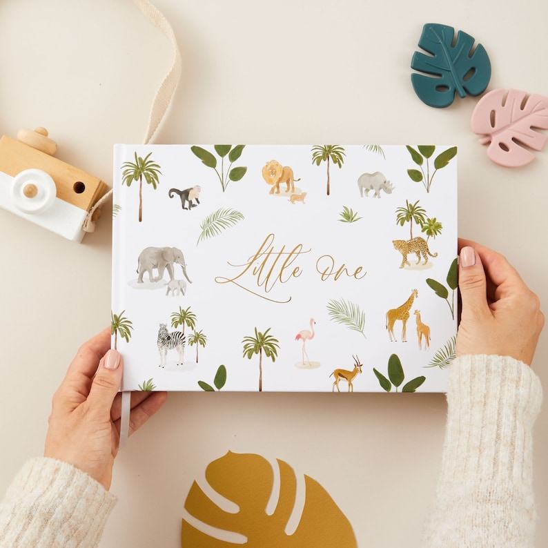 Gilded Jungle A Luxurious Memory Book for Your Little One’s Precious Moments
