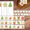 Gingerbread Cookie Scissor Strips Fun and Educational Preschool Scissor Practice